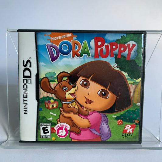 Nintendo DS Dora Puppy COMPLETE Game Cartridge Case Manual