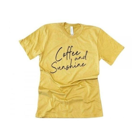 NEW Coffee and Sunshine Mustard Tee LARGE