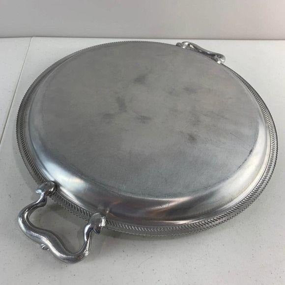 Vintage Large Aluminum Serving Tray