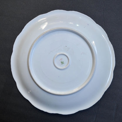 Nippon Handpainted Floral Dinner Plate Gold Trim