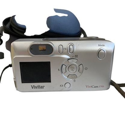 Vivitar ViviCam 3705 Camera with Case UNTESTED AS IS