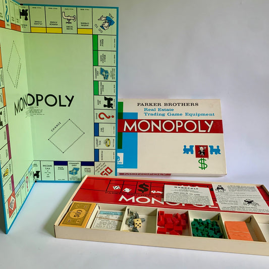 Parker Brothers 1961 Monopoly Board Game Complete Unused