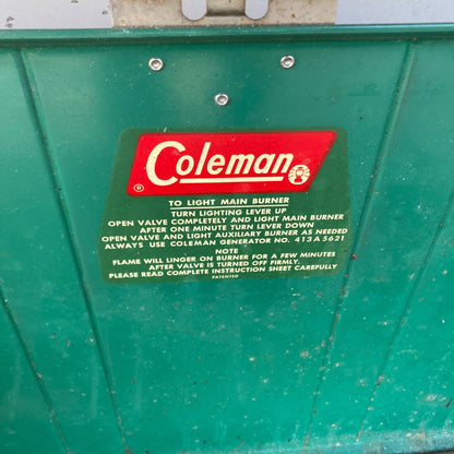 Vintage Coleman 413G Two-Burner Camp Stove Propane