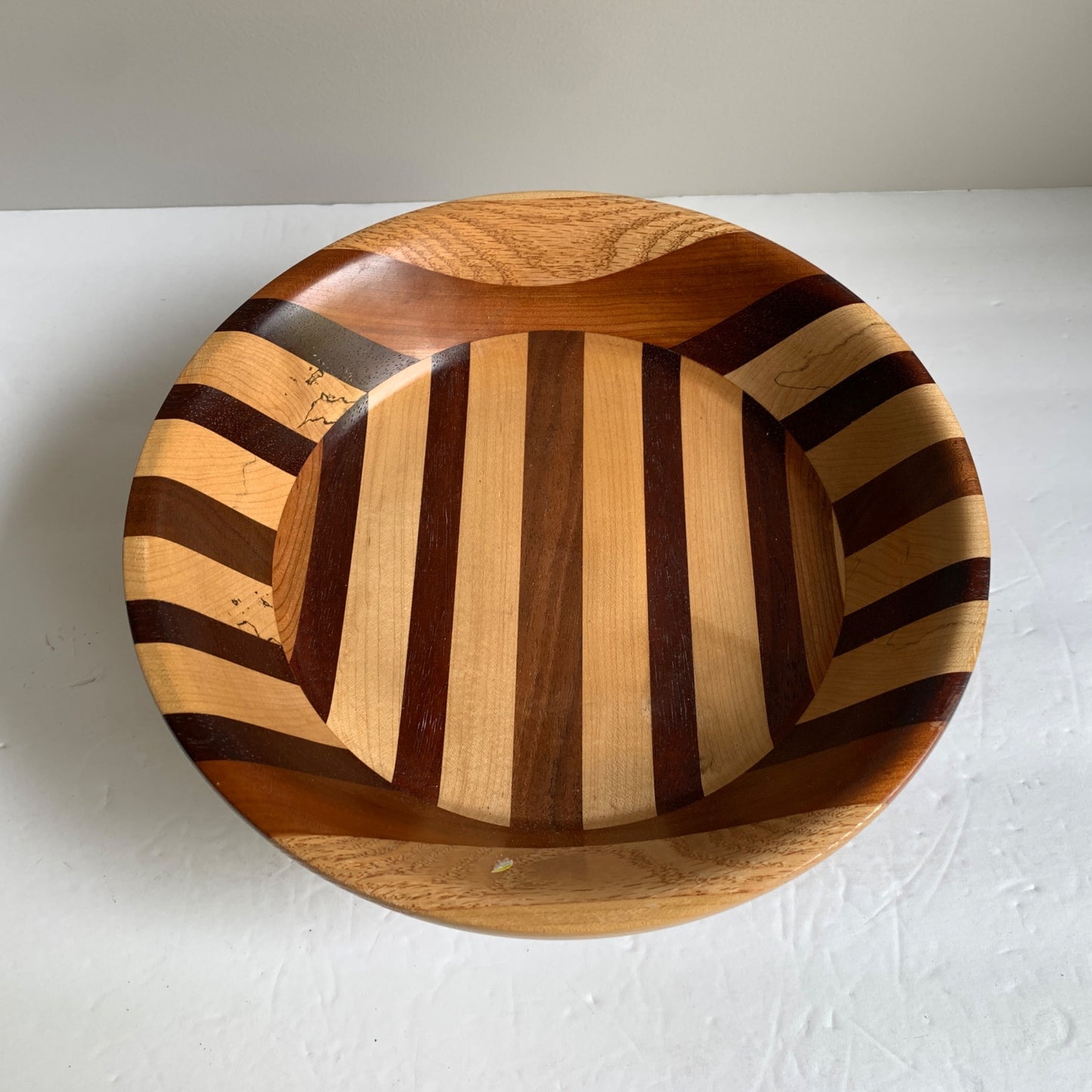 Jay Young Handcrafted Handmade Turned Wood Pedestal Bowl