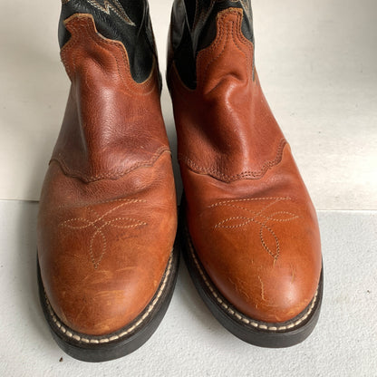Leather Cowboy Boots Oil Chemical Resistant Men's 8.5