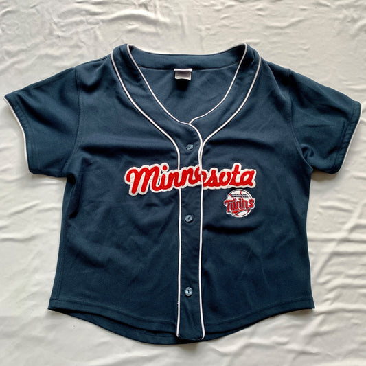 MLB Genuine Merchandise Lady Slugger Minnesota Twins Jersey Cropped