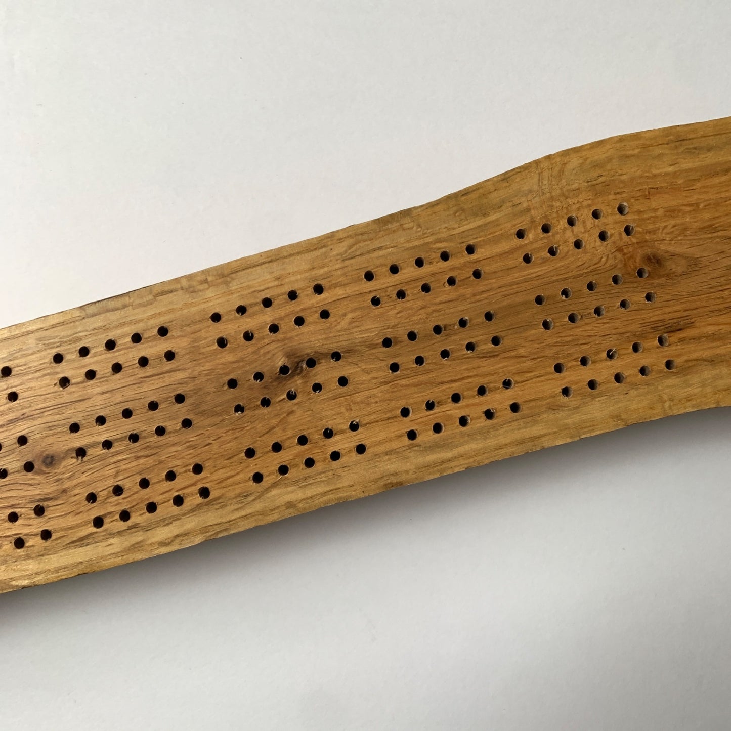 Handmade Solid Wood Cribbage Board with Pegs