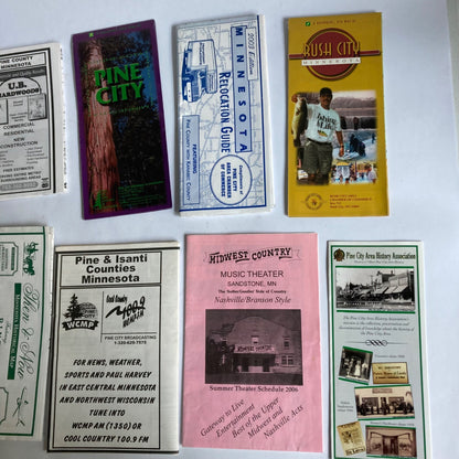 Lot Vintage East-Central Minnesota Maps & More Pine County Rush City Chisago