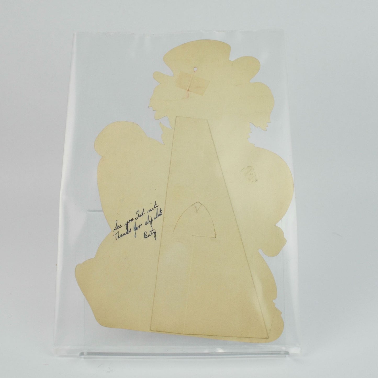 Vintage LARGE Card I'm Advertising for a Valentine Like You 11.75 x 7.5"