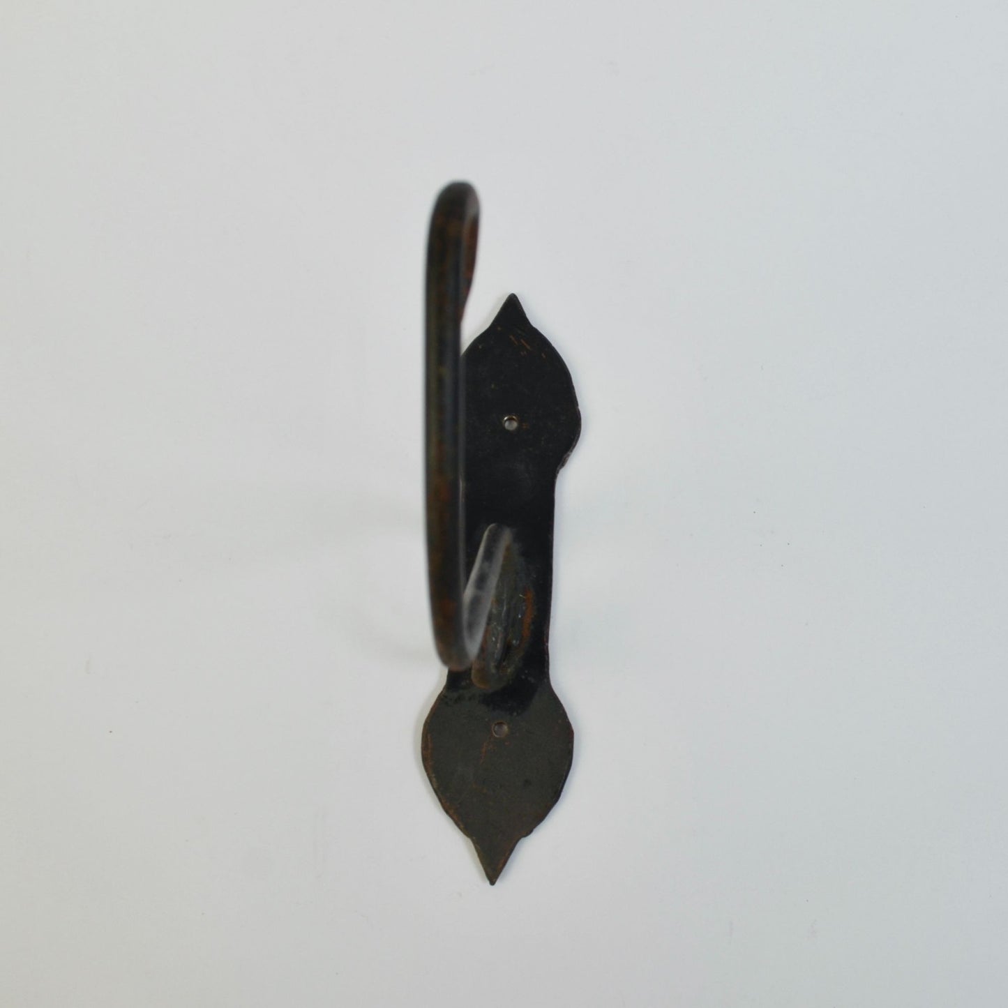 Vintage Wrought Iron Hat Coat Hook Hanging Plant 9" Long