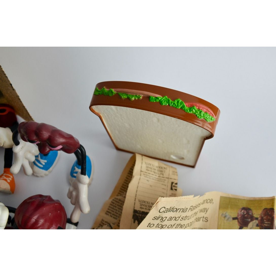 California Raisins Large Lot Mug Figures Accessories Cards Vintage