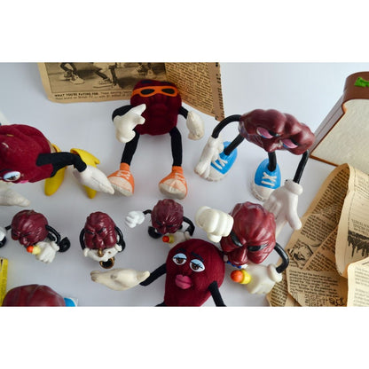 California Raisins Large Lot Mug Figures Accessories Cards Vintage
