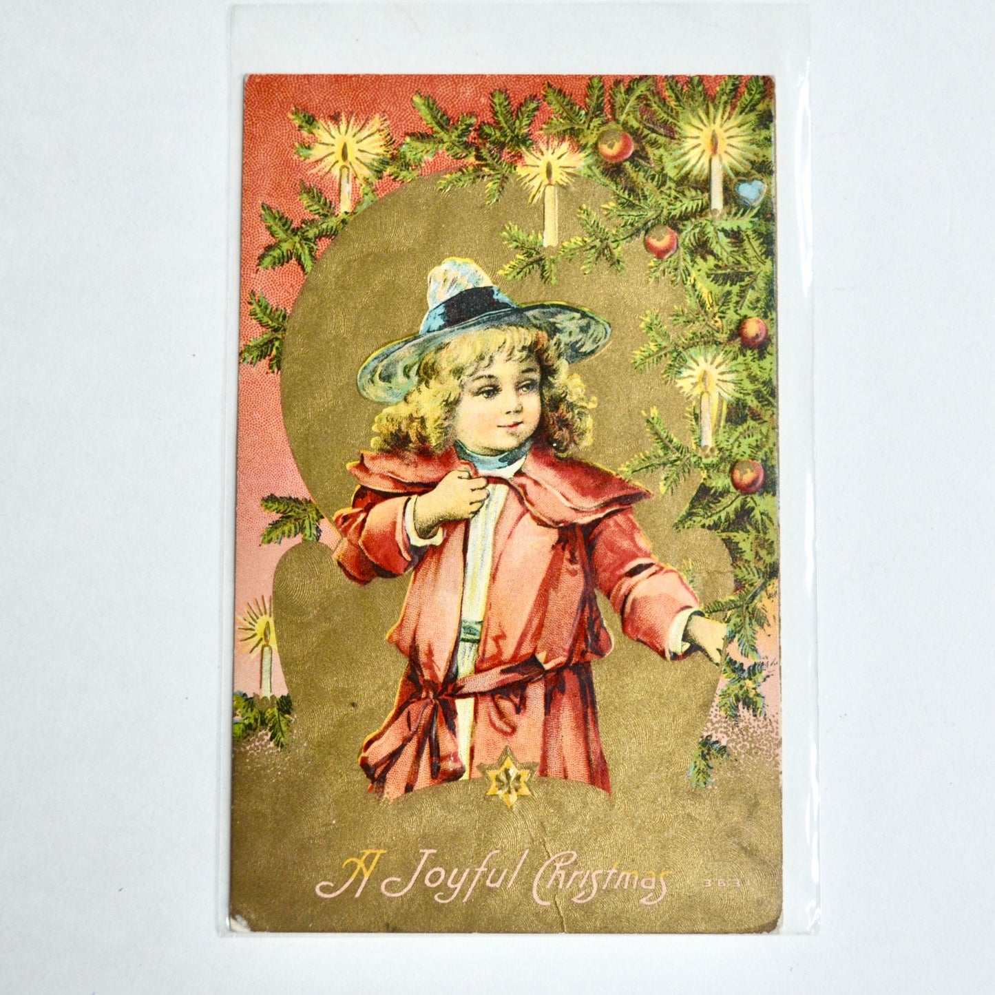 Early 1900s Antique A Joyful Christmas Postcard