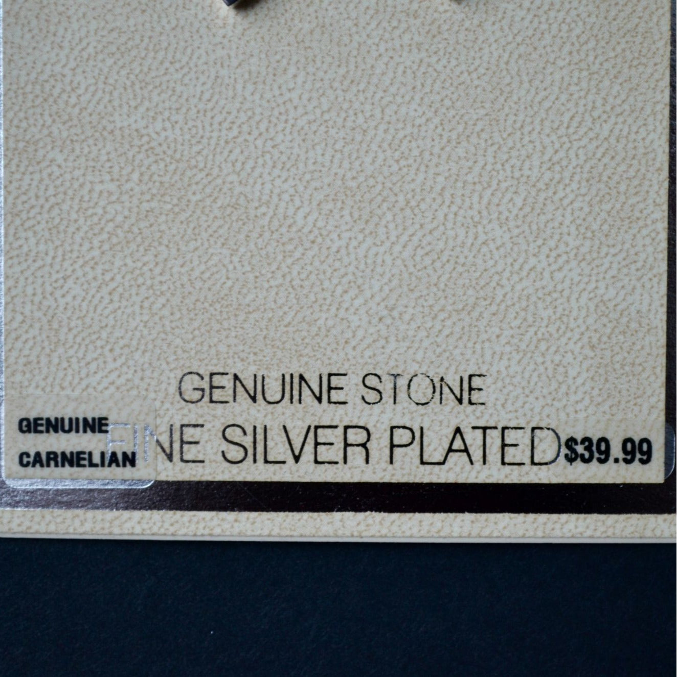 American Classic Genuine Carnelian Fine Silver Plated Drop Leaf Earrings New