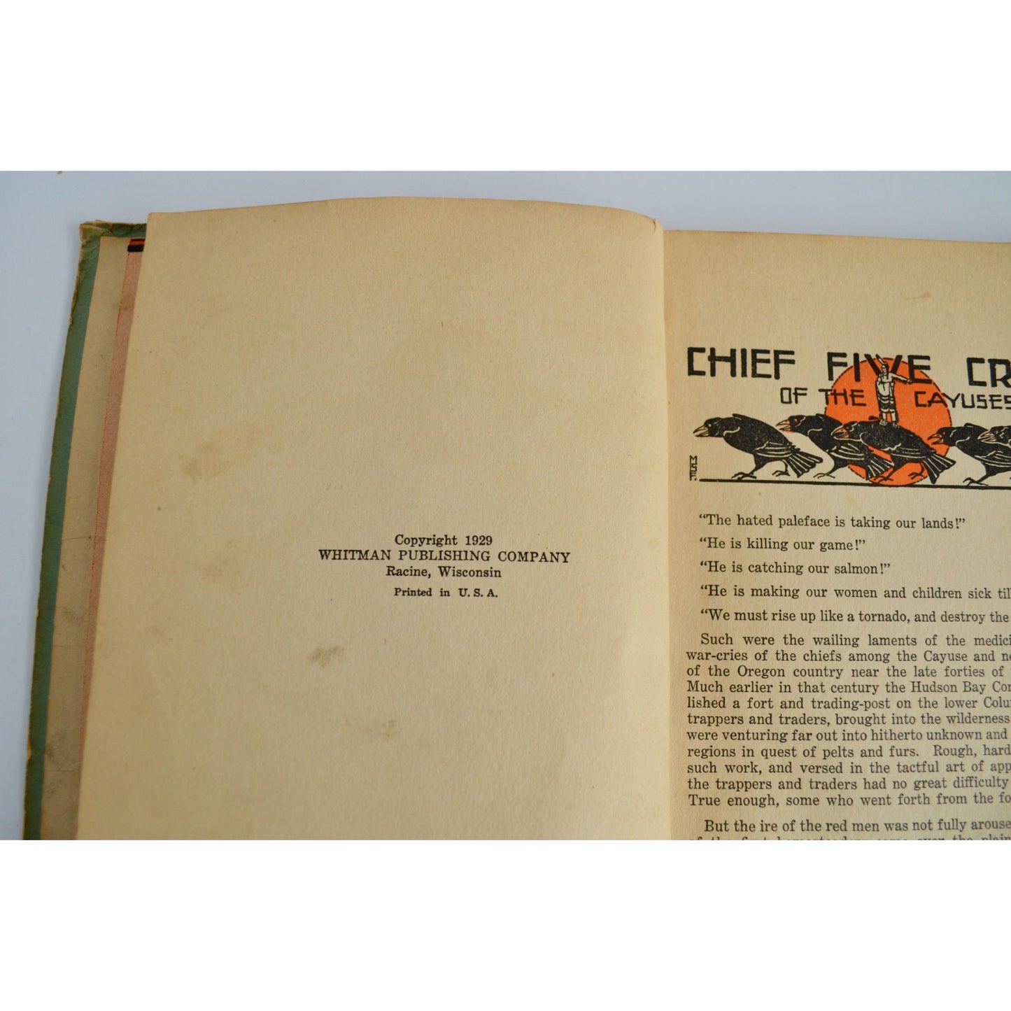1929 Indians Wild and Cruel Vintage Book Dennis Stovall
