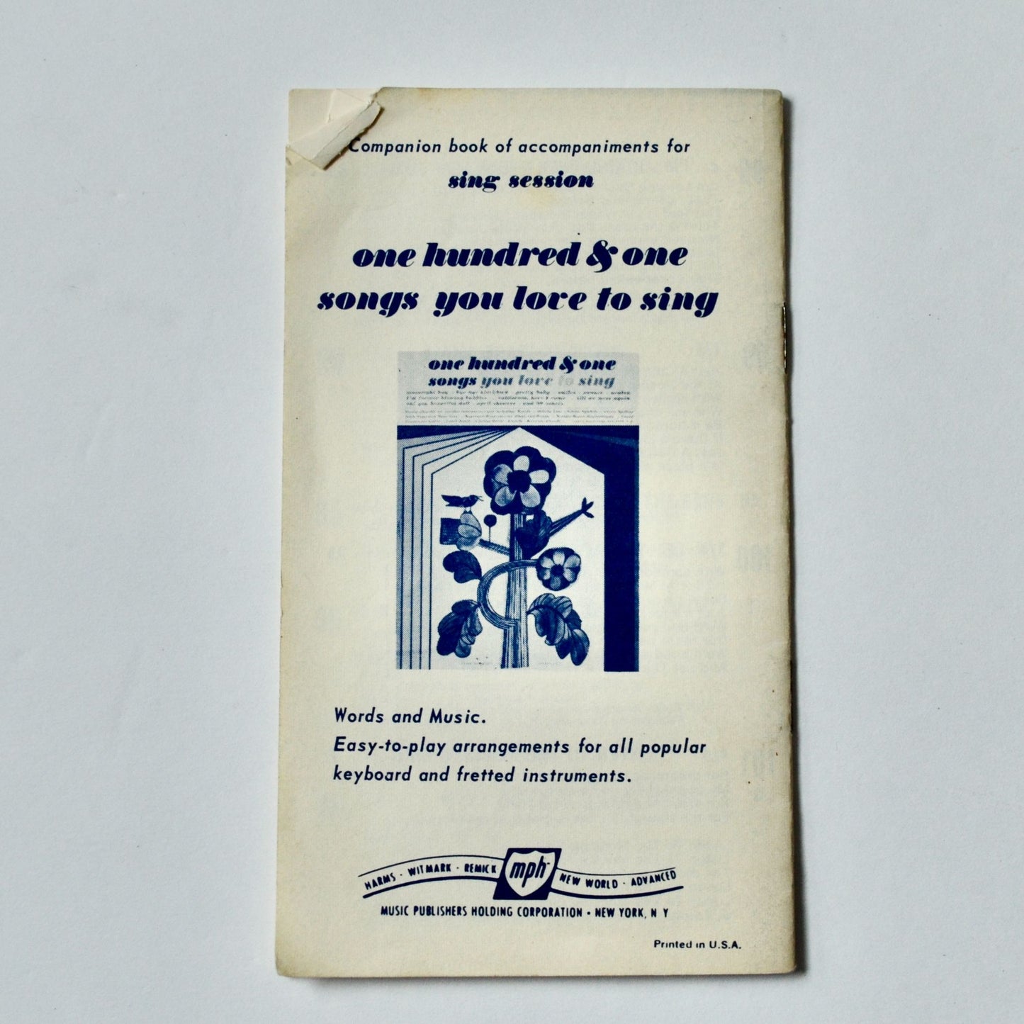 Sing Session 101 Songs You Love to Sing Booklet Remick Music Corp.