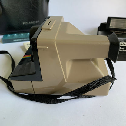 Polaroid Presto! Land Camera Vintage With Flash & Carry Bag