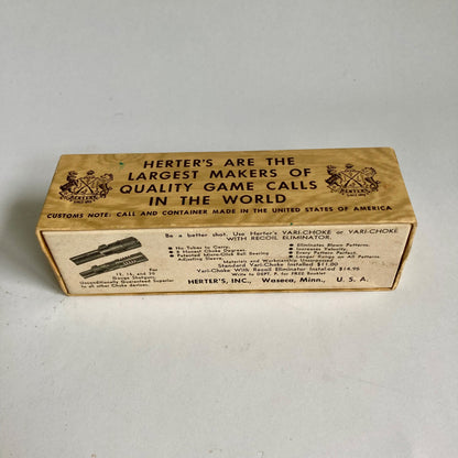 Herter's No. 327 Pheasant Flusher Game Call in Original Box w/ Instructions