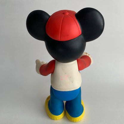 Vintage Mickey Mouse Baseball Player 12" Posable Figure