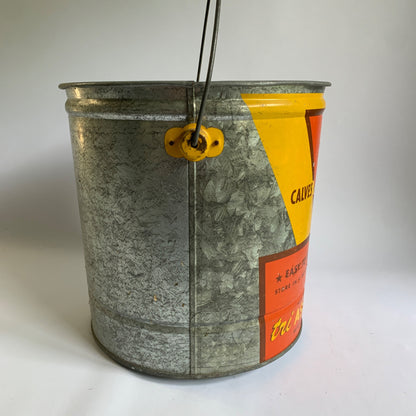 Tri Associates Vintage Galvanized Metal Feed Bucket Calves Cows Pigs Poultry Minnesota