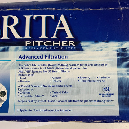 NEW Brita Pitcher Filters Lot of 3 For Model #OB03