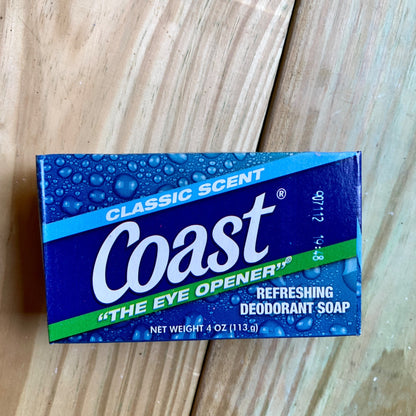 Coast Bar Soap Vintage Unused Prop 4 oz 113 g Classic Scent The Eye Opener