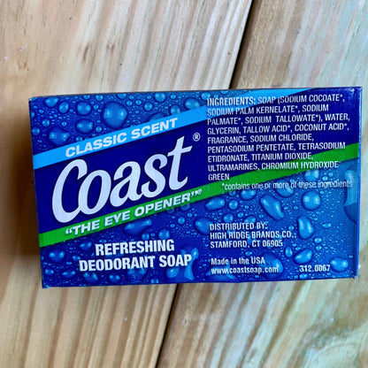 Coast Bar Soap Vintage Unused Prop 4 oz 113 g Classic Scent The Eye Opener