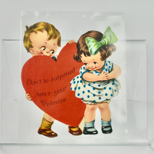 Vintage Valentine's Day Card Don't Be Surprised Here's Your