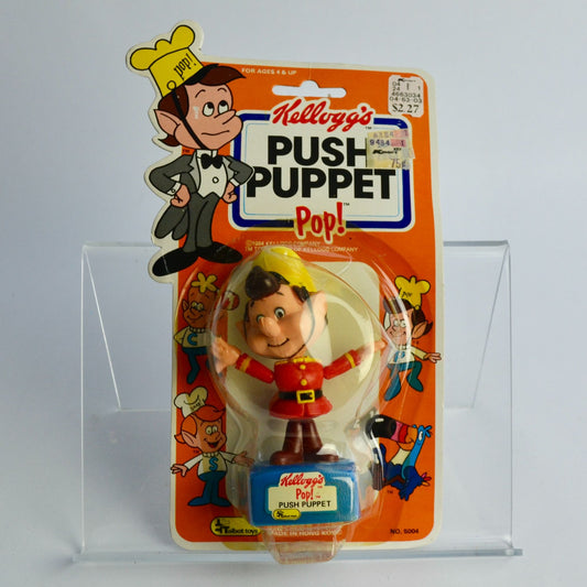 1984 Kellogg's Push Puppet Pop! Vintage NOS New