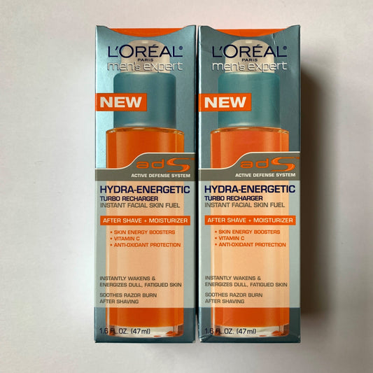 L'Oreal Men's Expert Hydra-Energetic After Shave + Moisturizer NEW