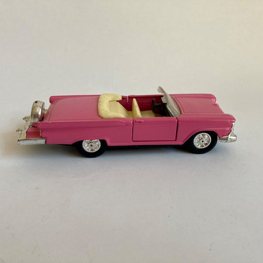 1950's Ford Thunderbird # 8801 Die-Cast Car Convertible Pink 1:40 Scale