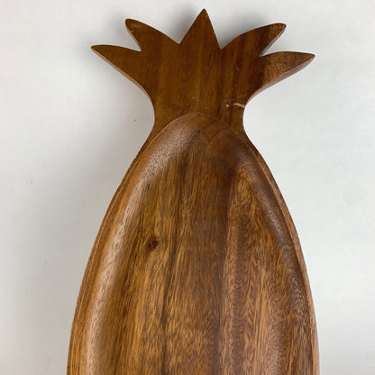 Vintage Wooden Pineapple Tray 16" Length