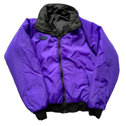 Columbia Men's Purple Black Reversible Vintage Jacket