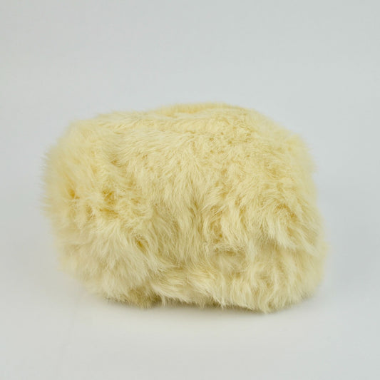 Vintage Cream White Hand Muff Rabbit's Fur