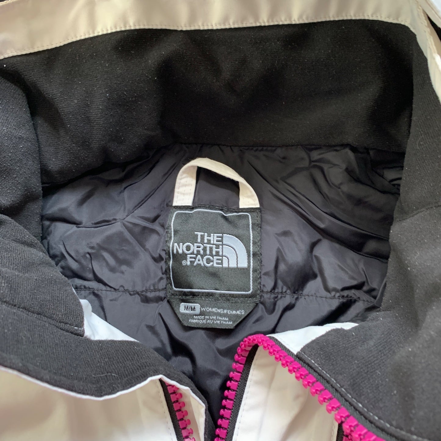 The North Face Women's Pink White Black Winter Jacket Medium