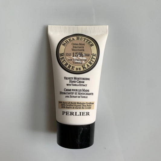 Perlier Velvety Moisturizing Vanilla Extract Hand Cream 1 oz TRAVEL SIZE NEW SEALED