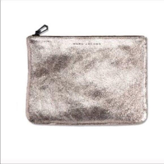 Marc Jacobs Gunmetal Leather Clutch