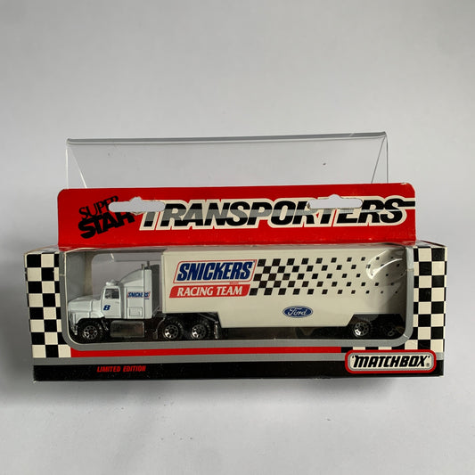 Matchbox Super Star Transporters Snickers Racing Team Truck Vintage