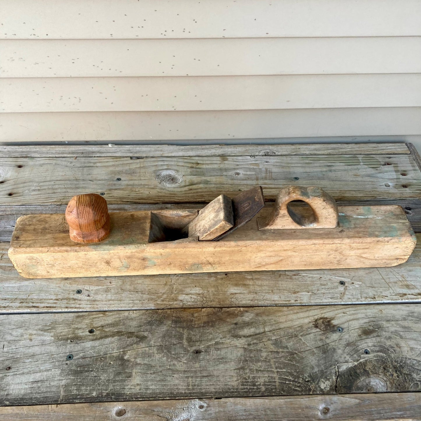 Vintage Ward Warranted WP Cast Steel Hand Plane Woodworking 25" Handmade? Large