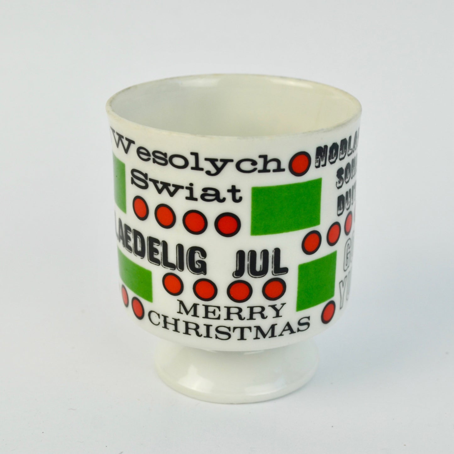 Holt Howard Merry Christmas Around the World Coffee Mug Footed