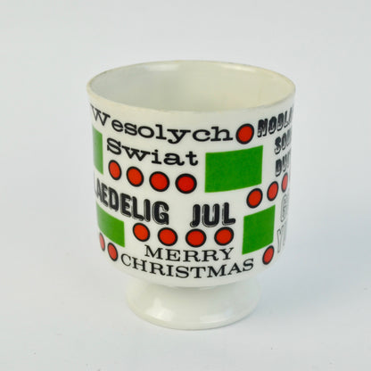 Holt Howard Merry Christmas Around the World Coffee Mug Footed