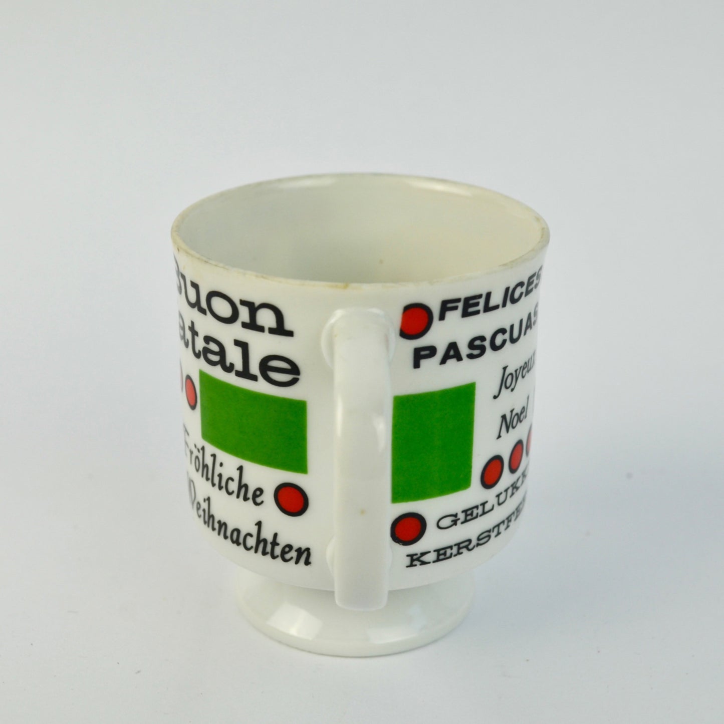 Holt Howard Merry Christmas Around the World Coffee Mug Footed