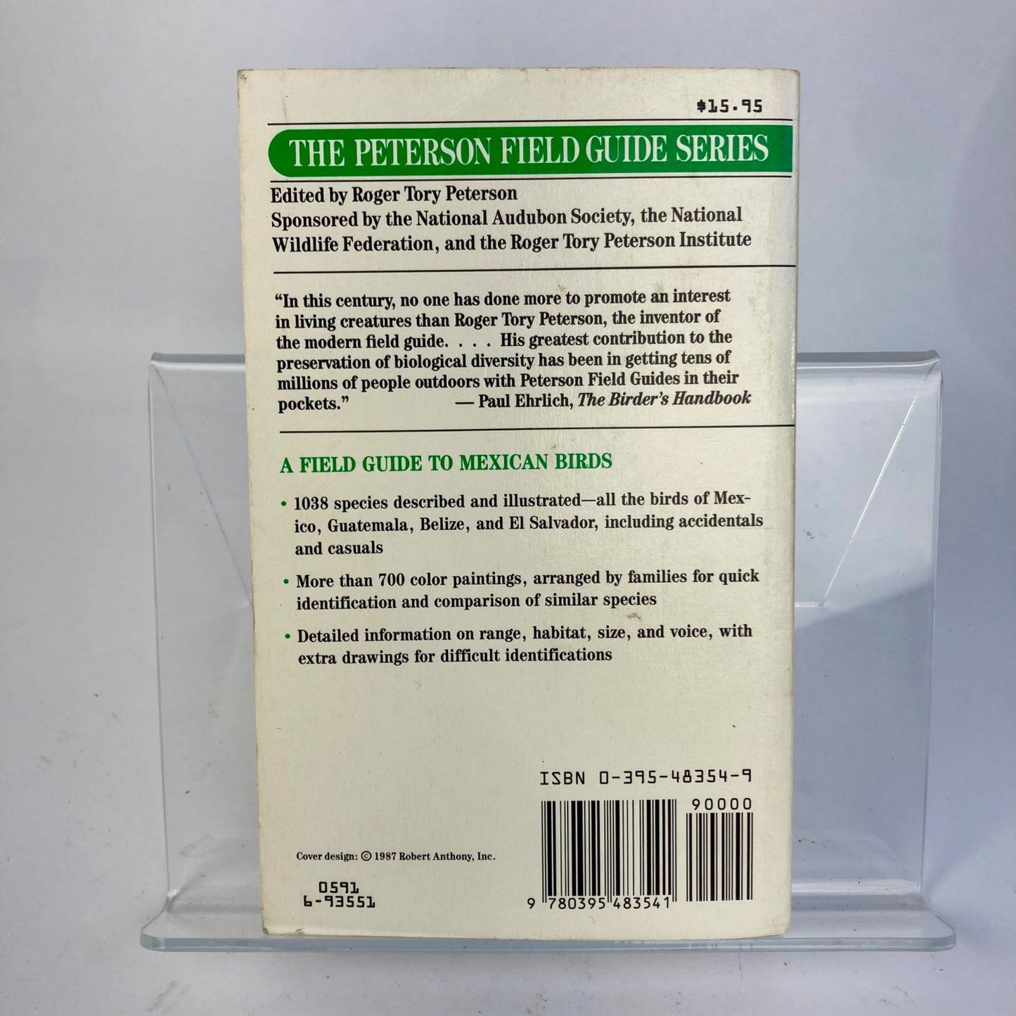 Vintage Peterson Field Guides Mexican Birds Book Copyright 1973