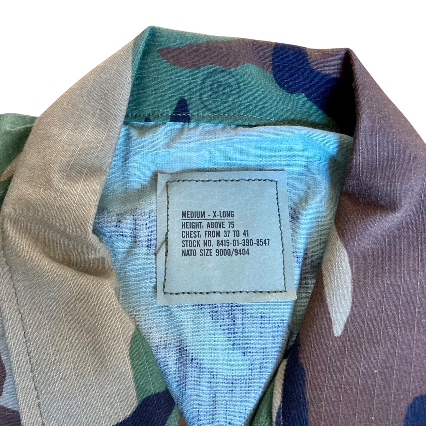 Vintage NOS BDU Top Medium X-Long Hot Weather Military Army Jacket Shirt