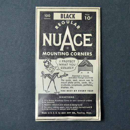 Vintage NuACE Mounting Corners Black