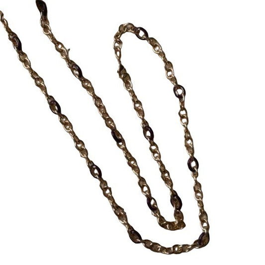 Envision Studio Heavy Gold & Purple Long Chain Necklace New