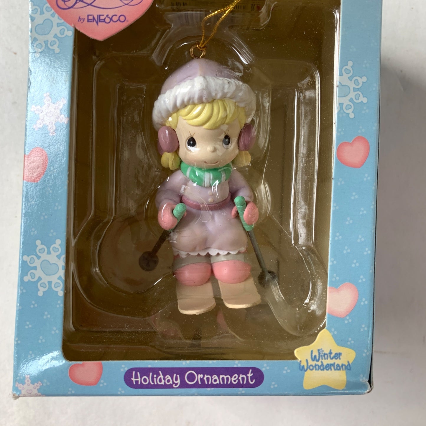 Precious Moments Winter Wonderland Girl Skier Ornament Mint in Box