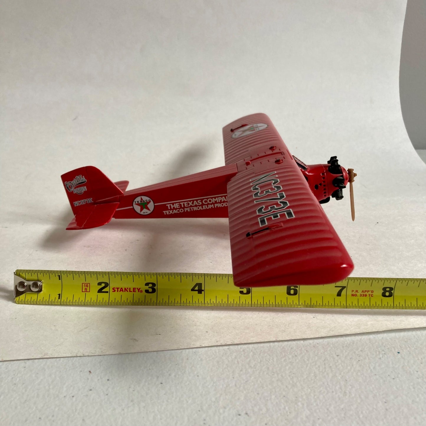 Vintage Wings of Texaco 1929 Curtiss Robin Airplane w/ Box Diecast Coin Bank
