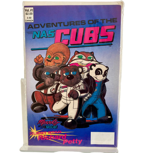 Vintage NASCAR Comic Book "Adventures of the NAS Cubs" Mascots Richard Petty NEW!