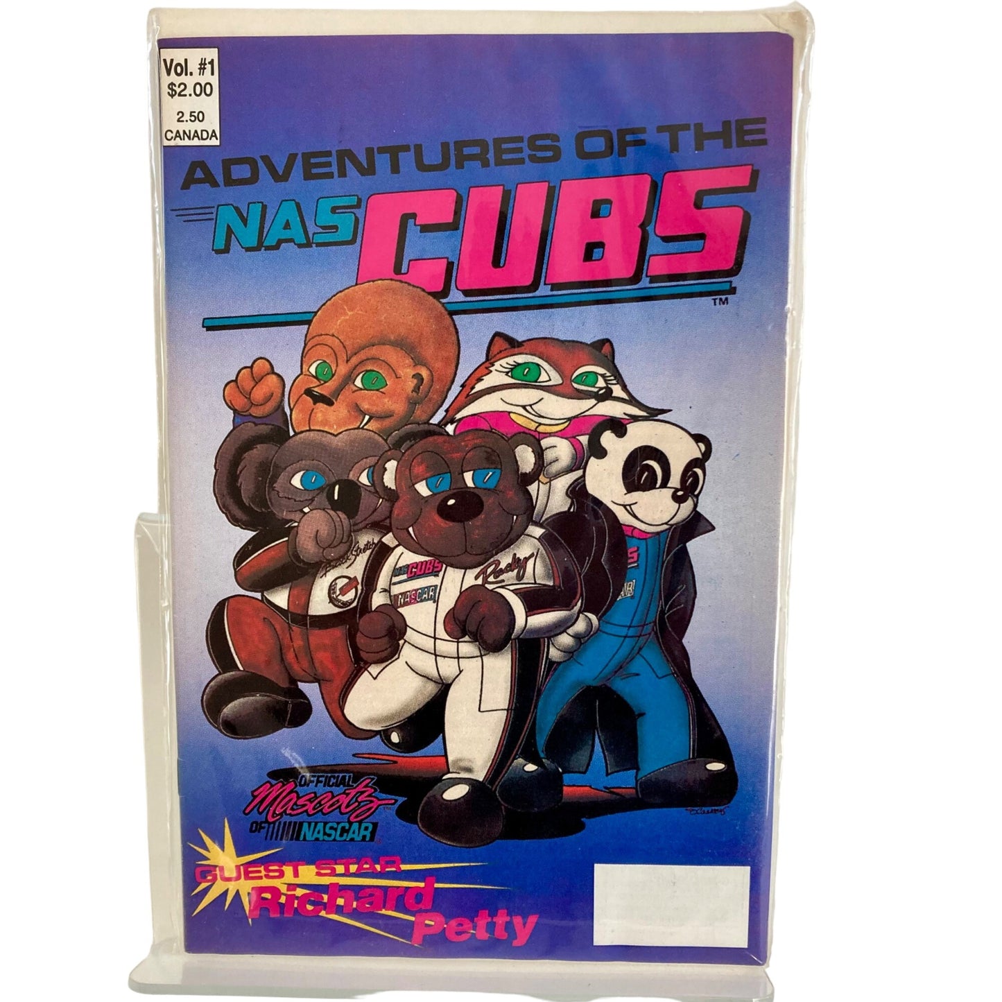 Vintage NASCAR Comic Book "Adventures of the NAS Cubs" Mascots Richard Petty NEW!